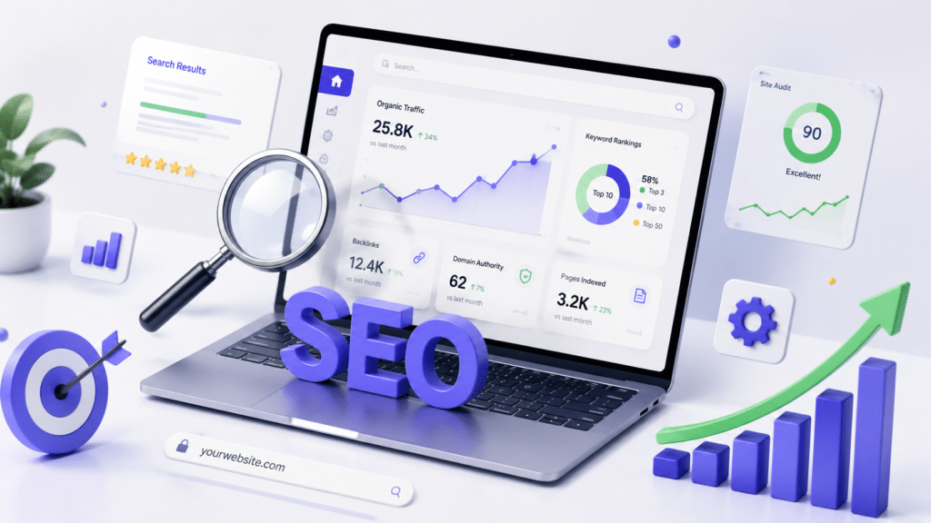 Dominate search results and drive organic traffic.